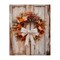Stupell Industries Autumnal Wreath with Ribbon Canvas, design by LSR Design Studio